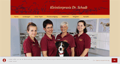 Desktop Screenshot of kleintierpraxis-schadt.de
