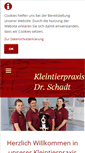 Mobile Screenshot of kleintierpraxis-schadt.de